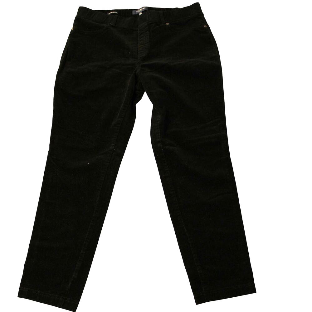 Talbots Pull On Jeggings Womens Size 14 Petite Black Corduroy Soft Stretch